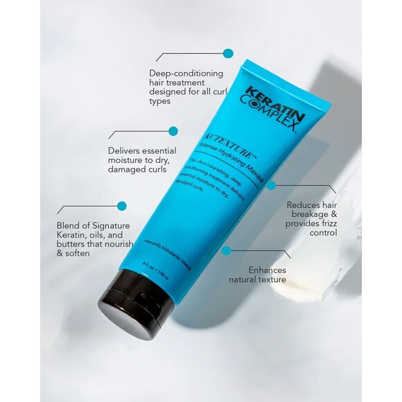 NEW Keratin Complex KCTEXTURE Intense Hydrating Masque 4 oz Cocoa Butter Aloe - Picture 8 of 10